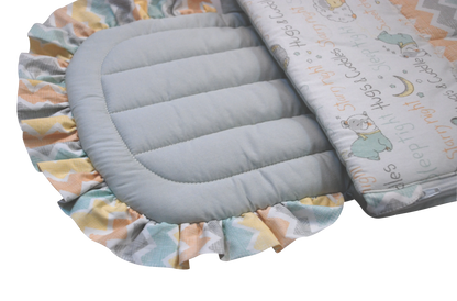 Abracadabra Quilted Baby Carrier Nest Cum Sleeping Bag-Sleepy Friends-Multicolor-For Infants