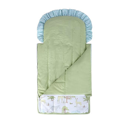 Abracadabra Quilted Baby Carrier Nest Cum Sleeping Bag-Savanna-Green-For Infants