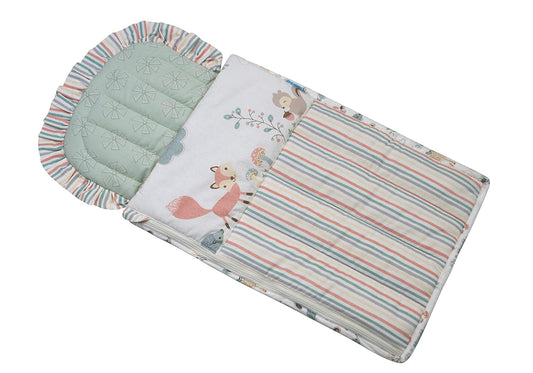 Abracadabra Quilted Baby Carrier Nest Cum Sleeping Bag-Bambi & Friends-Multicolor-For Infants