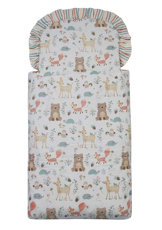 Abracadabra Quilted Baby Carrier Nest Cum Sleeping Bag-Bambi & Friends-Multicolor-For Infants