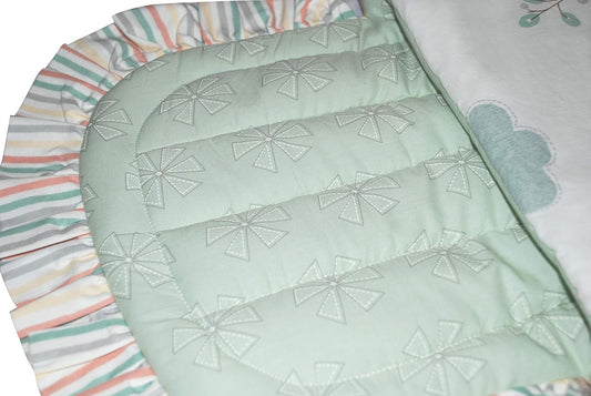 Abracadabra Quilted Baby Carrier Nest Cum Sleeping Bag-Bambi & Friends-Multicolor-For Infants