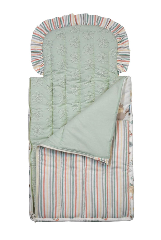 Abracadabra Quilted Baby Carrier Nest Cum Sleeping Bag-Bambi & Friends-Multicolor-For Infants