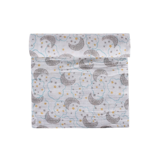 Abracadabra Sleepy Friends Swaddles-Multicolor-Muslin Cotton-Infant Wraps-Pack of 3