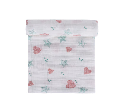 Abracadabra Eiffel Tower Swaddles-Pink-Muslin Cotton-Infant Wraps-Pack of 3