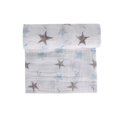 Abracadabra Rockstar Swaddles-Multicolor-Muslin Cotton-Infant Wraps-Pack of 3