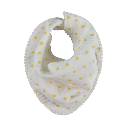 Abracadabra Muslin Bandana Bibs-Lost In Clouds-Foldable-With Snap Button-Pack of 3-For Infants