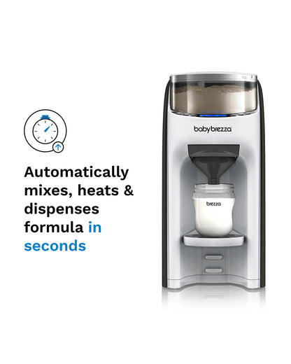 Baby Brezza Formula Pro Advanced Formula Dispenser-Instant Warm Formula with 3 Temperature Settings-Adjustable Serving Size(60-300 ml)-Accurate Mixing-Airtight Formula Storage-Removable & Dishwasher Safe Water Tank