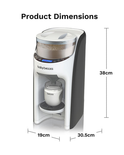 Baby Brezza Formula Pro Advanced Formula Dispenser-Instant Warm Formula with 3 Temperature Settings-Adjustable Serving Size(60-300 ml)-Accurate Mixing-Airtight Formula Storage-Removable & Dishwasher Safe Water Tank