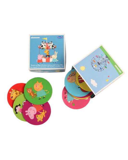 Shumee Peppa Pig Carnival Memory Card Game-18 Cards Learning and Educational Toys-12M+