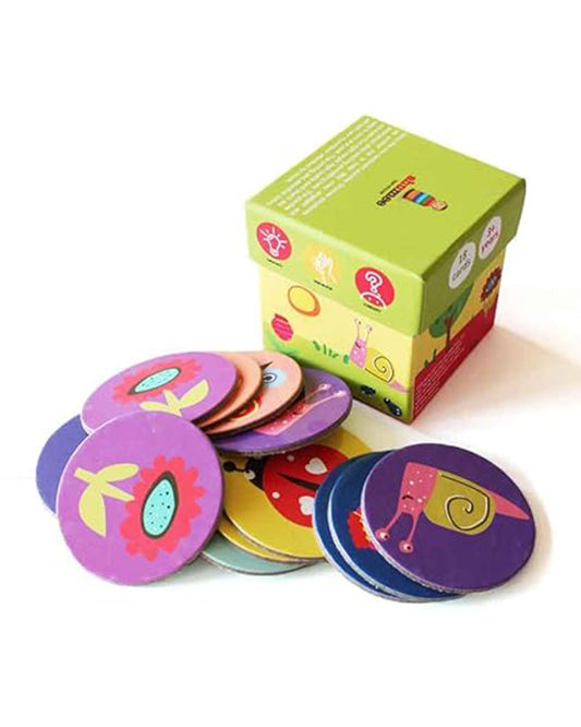 Shumee Spring Colours Memory Card Game-18 Cards-Learning and Educational Toys-12M+