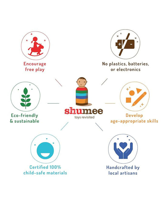 Shumee Spring Colours Memory Card Game-18 Cards-Learning and Educational Toys-12M+