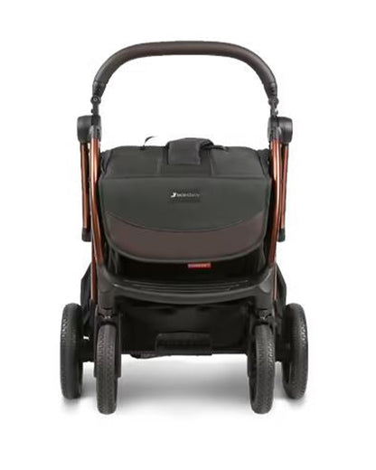 Leclerc Influencer XL Stroller-Air Cabin Friendly-Flat Reclining Seat-One Touch Fold-With Large Frame and Wheels-Includes Travel Bag-2 Years Warranty-for 6M to 5Y (Upto 22Kg)-Black Brown