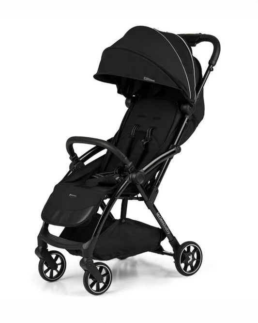 Leclerc Influencer Air Lightweight Baby Stroller-Air Cabin Friendly-Flat Reclining Seat-One Touch Fold-Includes Travel Bag-2 Years Warranty-For 6M to 5Y (Upto 22 Kg)-Piano Black