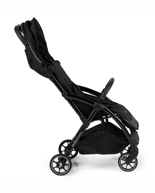 Leclerc Influencer Air Lightweight Baby Stroller-Air Cabin Friendly-Flat Reclining Seat-One Touch Fold-Includes Travel Bag-2 Years Warranty-For 6M to 5Y (Upto 22 Kg)-Piano Black