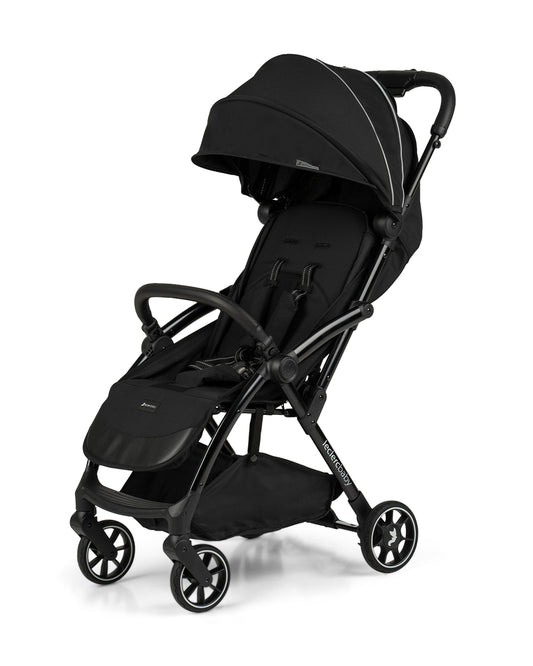 Leclerc Influencer Air Lightweight Baby Stroller & Joie Gemm Car Seat Travel System-Stroller: (Cabin Friendly, One Touch Fold, For 6M to 5Y)-Car Seat: (Airline Certified, Side Impact Protection, Upto 13 Kg)-Includes Car Seat Adapters-Piano Black & Shale