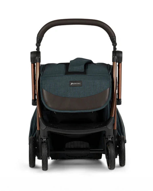 Leclerc Influencer Air Twin Stroller-Air Cabin Friendly-Flat Reclining Seat-One Touch Fold-Includes Individual Travel Bags & Twin Stroller Connectors-2 Years Warranty-For 6M to 5Y (Upto 22 Kg Each Stroller)-Denim Blue