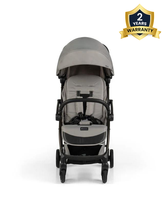 Leclerc Influencer Air Lightweight Baby Stroller-Air Cabin Friendly-Flat Reclining Seat-One Touch Fold-Includes Travel Bag-2 Years Warranty-For 6M to 5Y (Upto 22 Kg)-Violet Grey