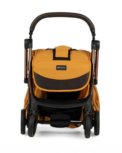 Leclerc Influencer Air Lightweight Baby Stroller-Air Cabin Friendly-One Touch Fold-With Free Gift Hamper-2 Years Warranty-For 6M to 5Y (Upto 22 Kg)-Golden Mustard