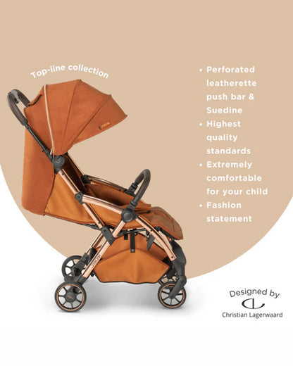 Leclerc Hexagon Ligthweight Baby Stroller & Diaper Bag-Air Cabin Friendly-Flat Reclining Seat-One Touch Fold-Includes Travel Bag-2 Years Warranty-for 6M to 5Y (Upto 22Kg)-Heritage Sport