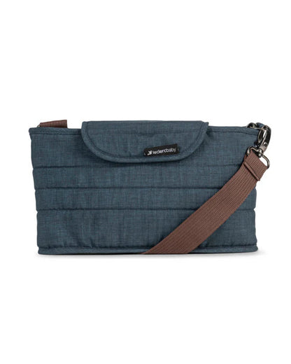 Leclerc Luxury Organiser-With Bottle Compartments & Magnetic Flap-Denim Blue