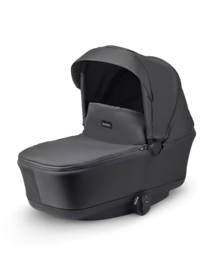 Leclerc Bassinet with 3 Position Recline-Compact Fold-Compatible with all Leclerc Strollers-Adapters Included-For 0 to 6M-Black