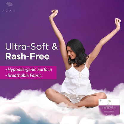 Azah Disposable Period Panty-S to M-For Postpartum Recovery-Leak-Free & Overnight Protection