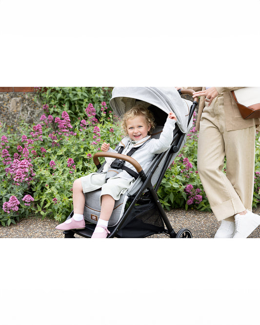 Joie Parcel Lightweight Baby Stroller-Multiple Position Recline-Travel System Compatible-Pram for 0 to 4Y (Upto 22 Kg)-Carbon