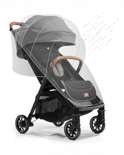 Joie Parcel Lightweight Baby Stroller-Multiple Position Recline-Travel System Compatible-Pram for 0 to 4Y (Upto 22 Kg)-Carbon