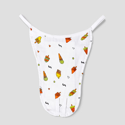 The Boo Boo Club Star & Watermelon Cloth Nappy Combo-GOTS Certified Organic Cotton-Washable & Reusable-Pack of 4