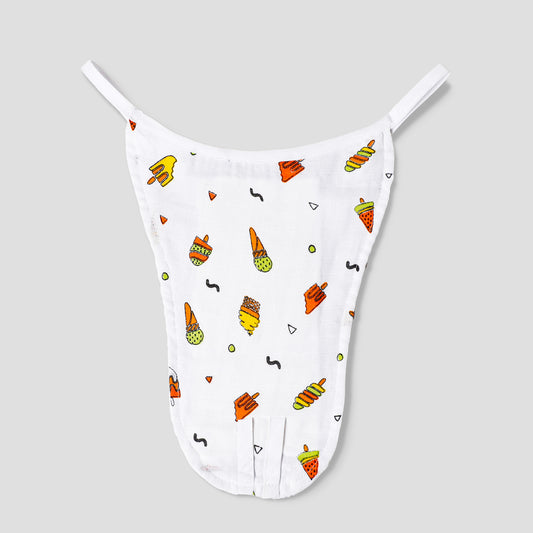 The Boo Boo Club Star & Watermelon Cloth Nappy Combo-GOTS Certified Organic Cotton-Washable & Reusable-Pack of 4