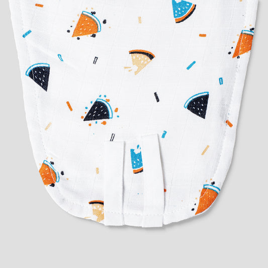 The Boo Boo Club Star & Watermelon Cloth Nappy Combo-GOTS Certified Organic Cotton-Washable & Reusable-Pack of 4