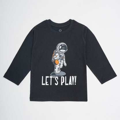 The Boo Boo Club Black T-shirt-Printed-Cotton-For Infants