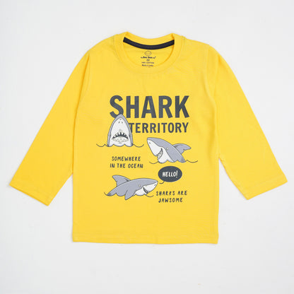 The Boo Boo Club Yellow T-shirt-Printed-Cotton-For Infants