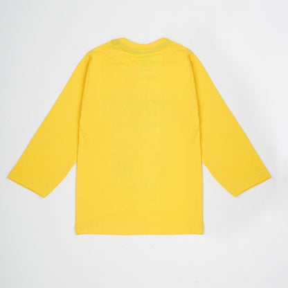 The Boo Boo Club Yellow T-shirt-Printed-Cotton-For Infants