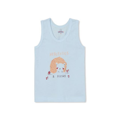 The Boo Boo Club Blue, Peach & Green Vest-Embroidered-Cotton-Pack of 3-For Infants