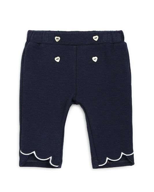 Chicco Navy Trouser-Solid-Cotton-For Infants