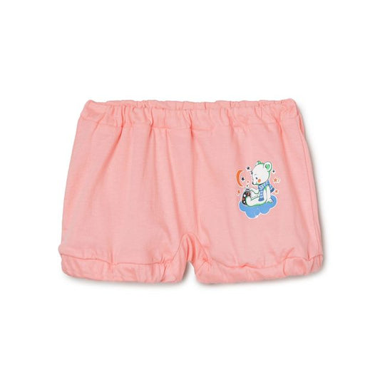 The Boo Boo Club Blue, Pink & Yellow Shorts-Embroidered-Cotton-Pack of 3-For Infants