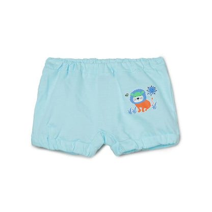 The Boo Boo Club Blue, Peach & Green Shorts-Embroidered-Cotton-Pack of 3-For Infants