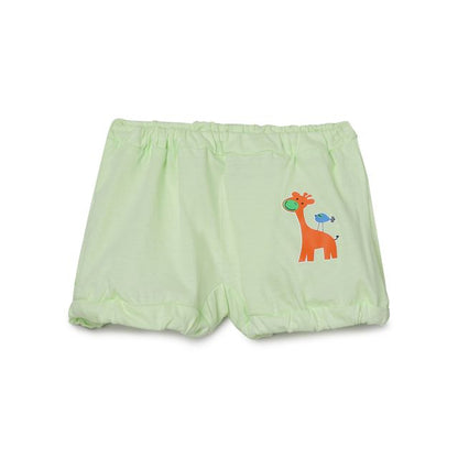 The Boo Boo Club Blue, Peach & Green Shorts-Embroidered-Cotton-Pack of 3-For Infants