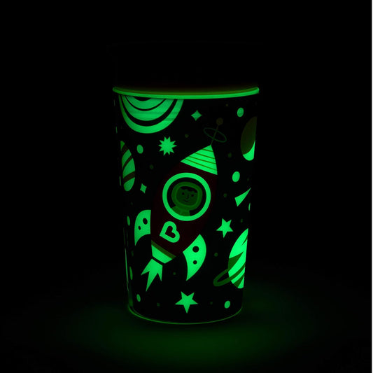 Munchkin Miracle 360 Degree Glow In The Dark Sippy Cup-Red-Auto Flow Stop-For Infants