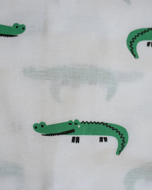 Mouse in the House White & Green Nightsuit-Agar-Magar-Cotton-For Infants