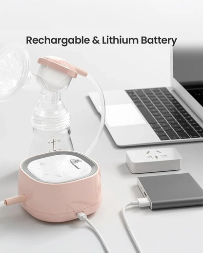 R for Rabbit First Feed Nova Electric Breast Pump-9 Level Suction & Massage-One Touch LED Screen-Milk Expression Pump
