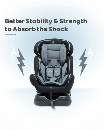 R for Rabbit Jack N Jill Grand ISOFIX Baby Car Seat-360 Degree Rotation-ECE R44/04 Certified-For 0 to 12Y (Upto 36 Kg)-Grey