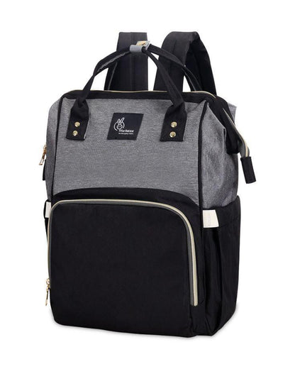 R For Rabbit Caramello Diaper Bag-Backpack-With Large Capacity-Black Grey