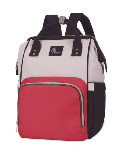 R For Rabbit Caramello Diaper Bag-Backpack-With Large Capacity-Red Cream