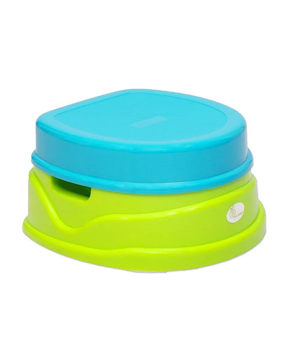R For Rabbit Ding Dong Convertible 4 in 1 Potty Training Seat-With Soft Cushion & Side Handles-Green Blue
