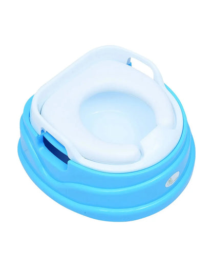 R For Rabbit Ding Dong Convertible 4 in 1 Potty Training Seat-With Soft Cushion & Side Handles-Yellow Blue