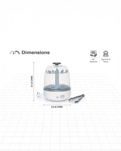 R for Rabbit I Bot Sterilizer-Electric Steam-Overheat Protection-6 Bottles Capacity