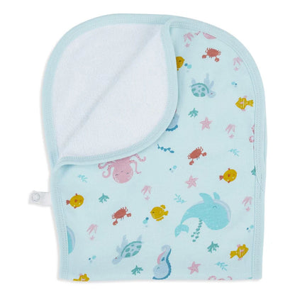 Haus & Kinder 100% Cotton Muslin Burp Cloth-Super Absorbent-Pack of 2-Galaxy Lagoon-For Infants