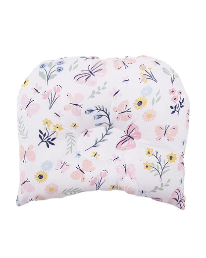 Haus & Kinder Baby Sleeping Nest-Baby Gadda Set-Butterfly Garden-100% Cotton  Muslin-Pink-For Infants